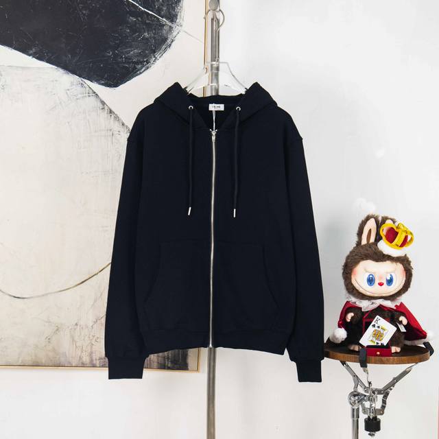 Zp version [Exclusive supply] Celine hat letter print hooded cardigan Celine lim