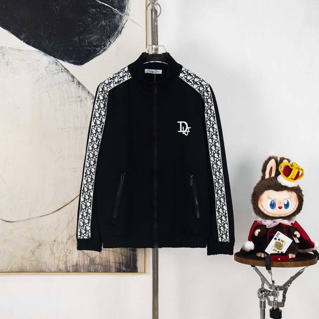 Zp version [exclusive supply] Dior full-print ribbon embroidered small logo jack