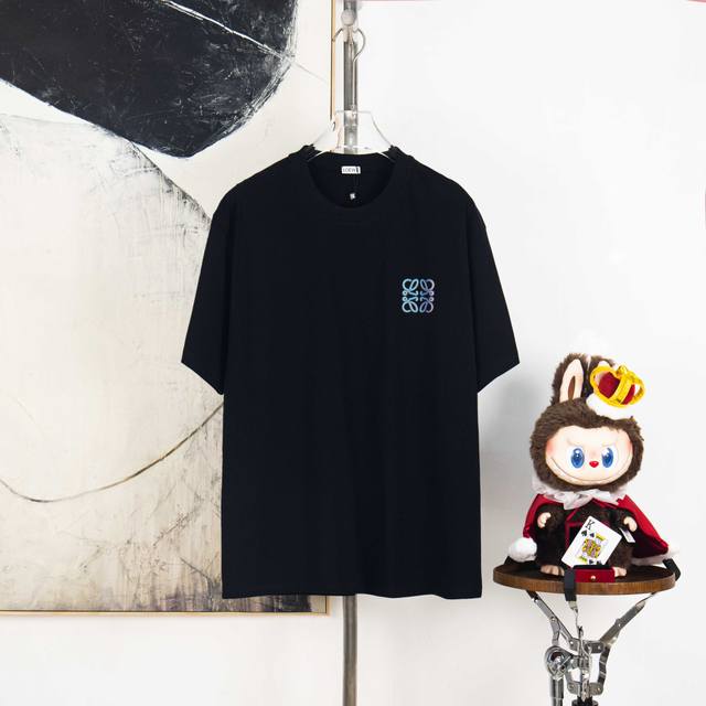 Zp version [Exclusive Supply] Loewe 270g round neck short-sleeved T-shirtBrand c