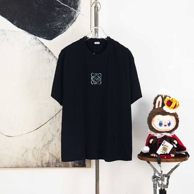 Zp version [Exclusive Supply] Loewe 270g round neck short-sleeved T-shirtBrand c