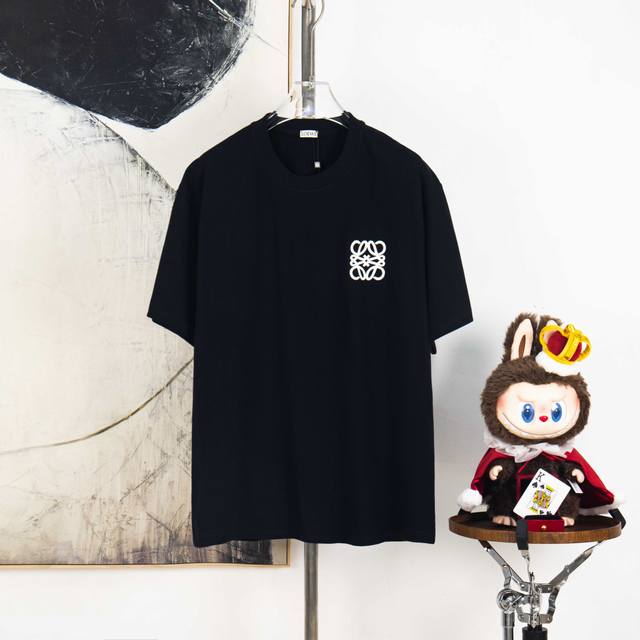 Zp version [Exclusive supply] Loewe 270g round neck short-sleeved T-shirtBrand c