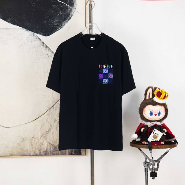 Zp version [Exclusive Supply] Loewe 270g round neck short-sleeved T-shirtBrand c