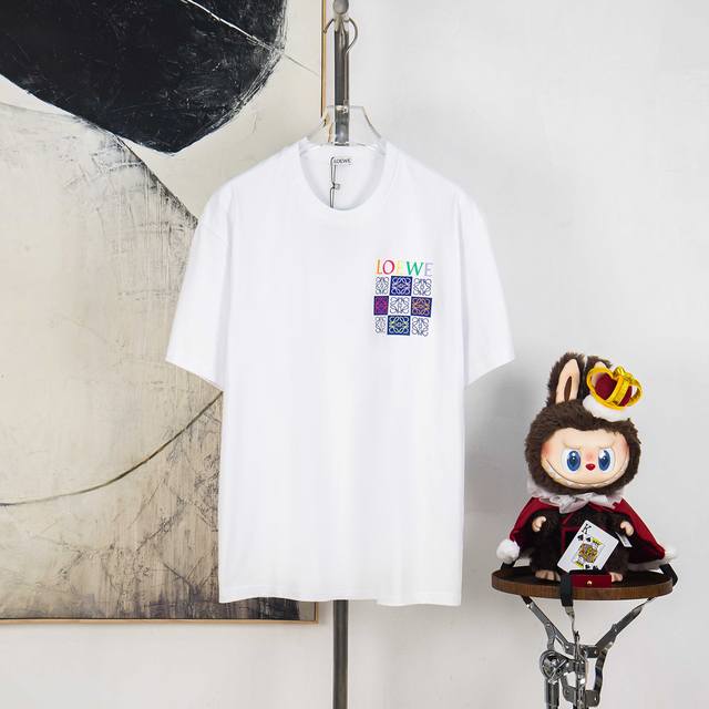 Zp version [Exclusive Supply] Loewe 270g round neck short-sleeved T-shirtBrand c