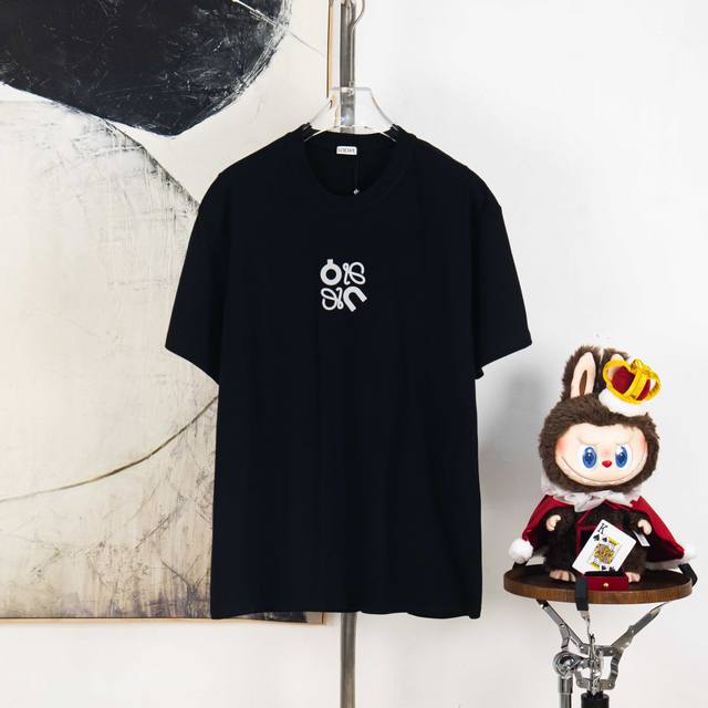 Zp version [Exclusive Supply] Loewe 270g round neck short-sleeved T-shirtBrand c
