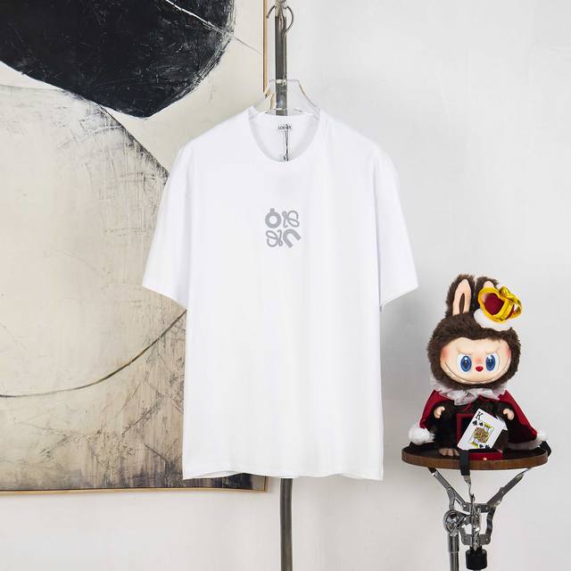 Zp version [Exclusive Supply] Loewe 270g round neck short-sleeved T-shirtBrand c