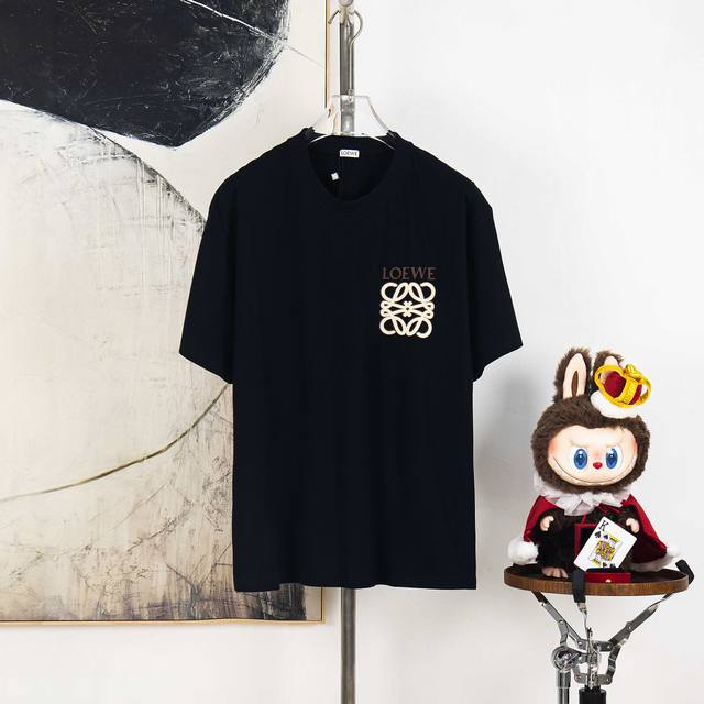 Zp version [Exclusive Supply] Loewe 270g round neck short-sleeved T-shirtBrand c