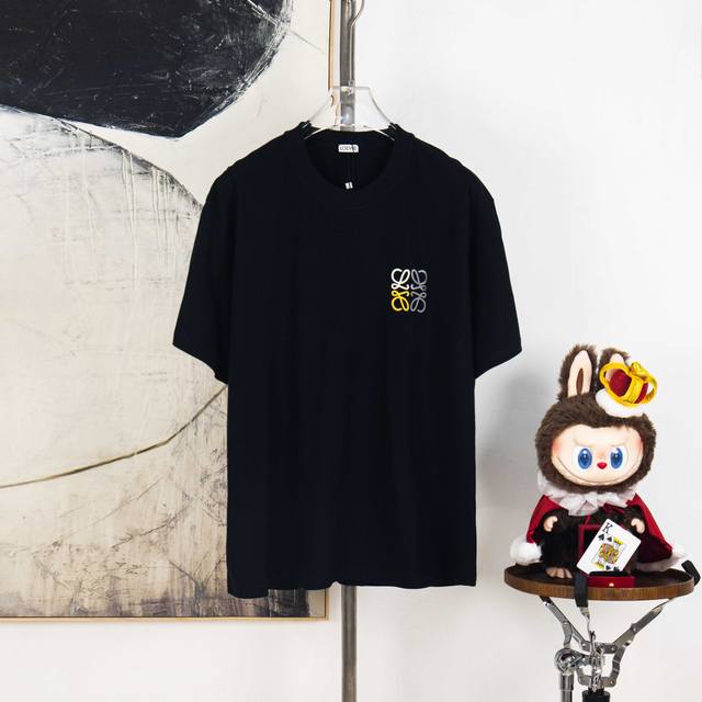 Zp version [Exclusive Supply] Loewe 270g round neck short-sleeved T-shirtBrand c