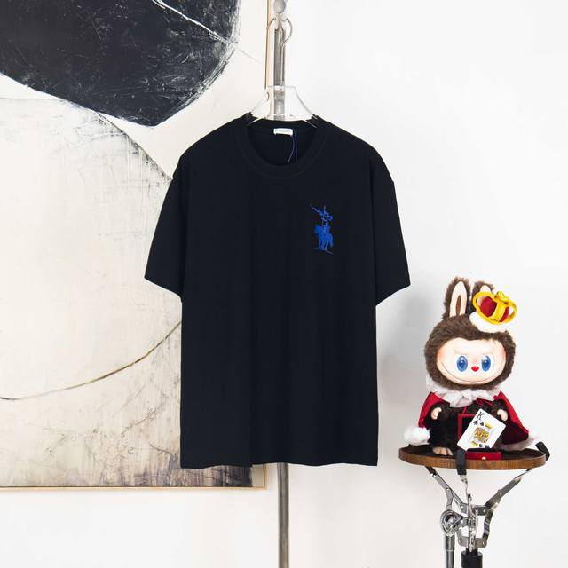 Zp version [Exclusive Supply] Burberry 270g round neck short-sleeved T-shirtBran