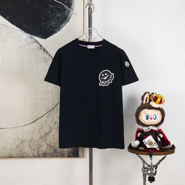 Zp version [Exclusive Supply] Moncler 300g round neck short-sleeved T-shirtBrand