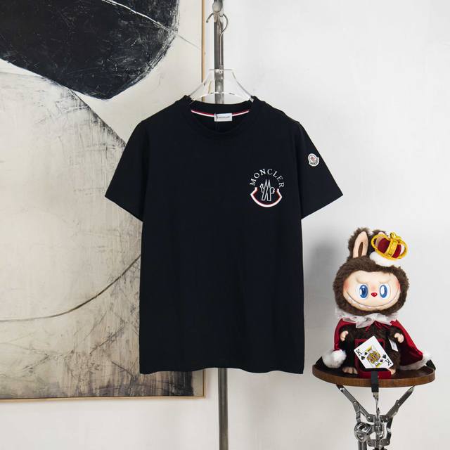 Zp version [Exclusive Supply] Moncler 300g round neck short-sleeved T-shirtBrand