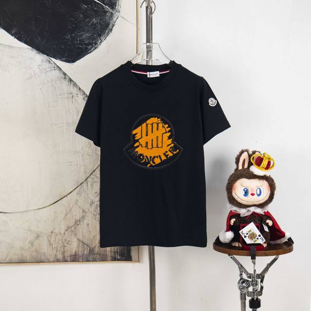 Zp version [Exclusive Supply] Moncler 300g round neck short-sleeved T-shirtBrand