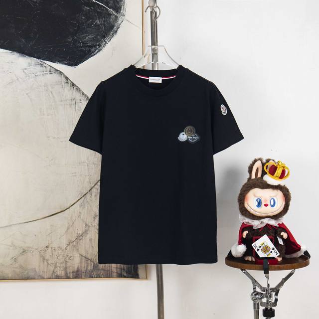 Zp version [Exclusive Supply] Moncler 300g round neck short-sleeved T-shirtBrand