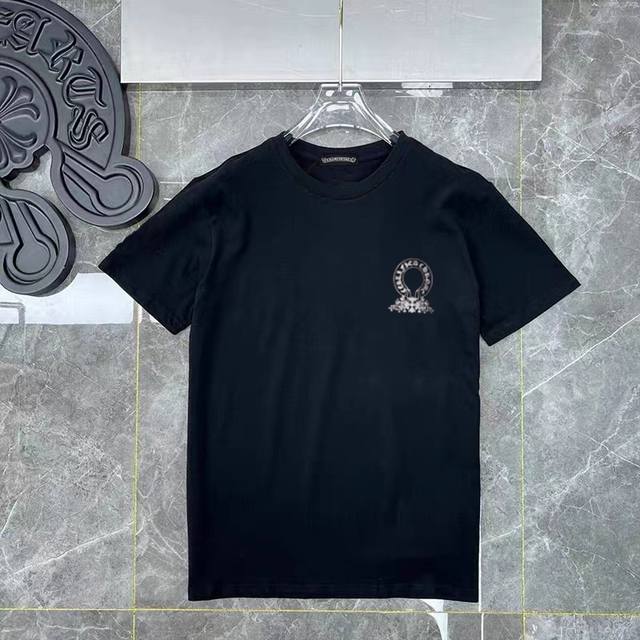 d34 Chrome Hearts horseshoe-shaped, Sanskrit-inscribed, overlapping cross-shaped