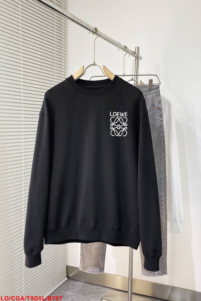 Loewe's new spring/summer collection features a classic logo printed on the che