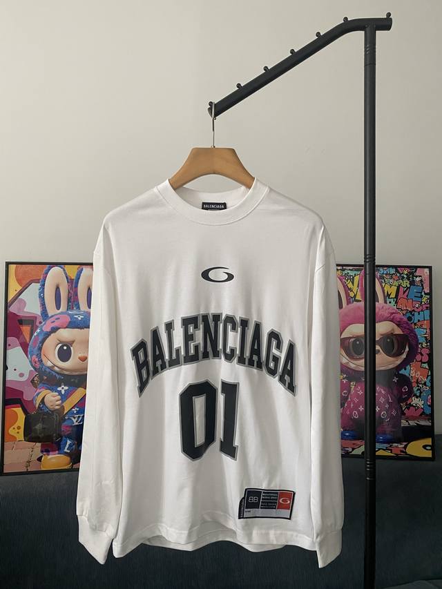First batch. Get 10 Balenciaga 2025 new long-sleeved Material: High version heav