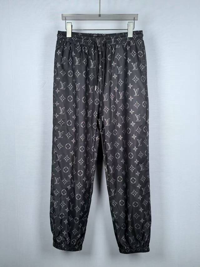 Lv Louis Vuitton monogram full print jogging sports pants Full inner mesh for mo