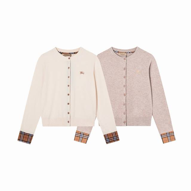 Style number: A05 Burberry classic warhorse logo embroidered cardigan long-slee