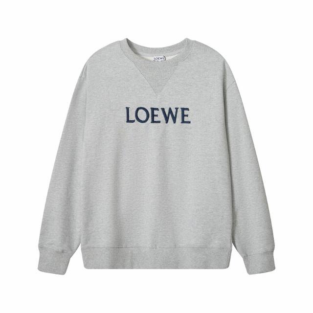 003, a high-end custom, top-quality version of this Loewe* embroidered logo crew