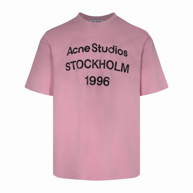 Style No. Ac08# Acne Studios Ss25 Logo Alphanumeric Printed Ripped Spray Monkey