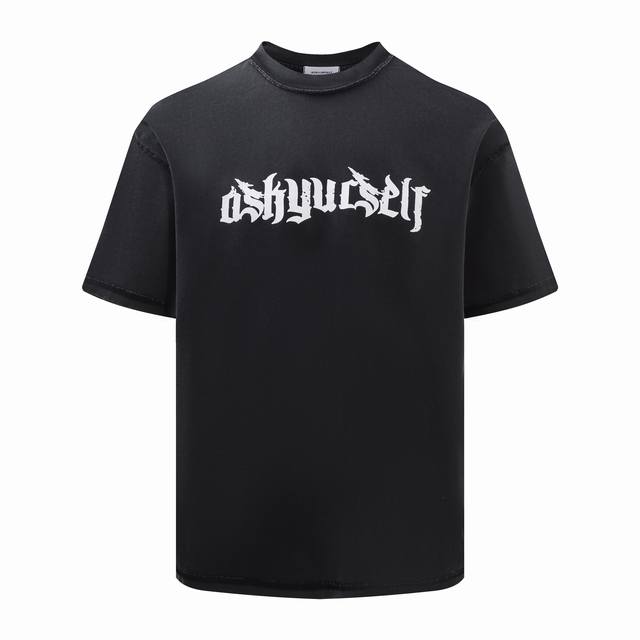 Style number: K02 Askyurself hand-painted logo graffiti skull short-sleeved T-s
