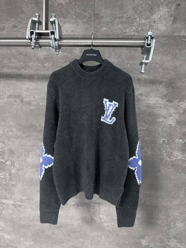 Lv Louis Vuitton 25Fw Mirror Logo Intarsia Sweater . Originally purchased for 1