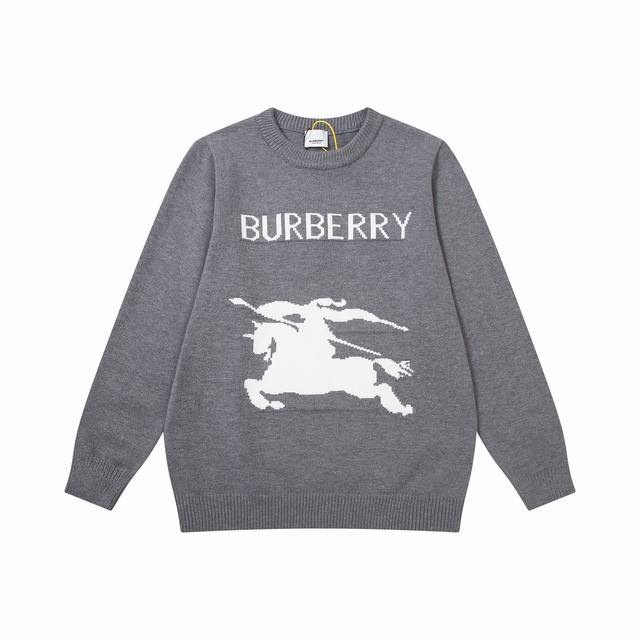Burberry Warhorse crew neck sweater, unisex style, plain couple style All contra