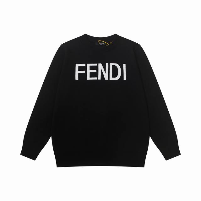This popular new Fendi knitted sweater is made from high-end wool. The jacquard