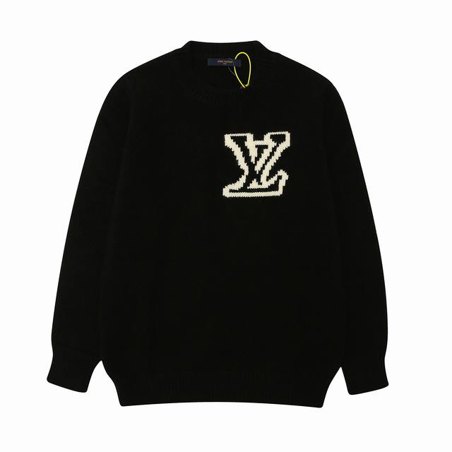 Lv Louis Vuitton's popular jacquard wool knit sweater, Os-style, unisex. The ent