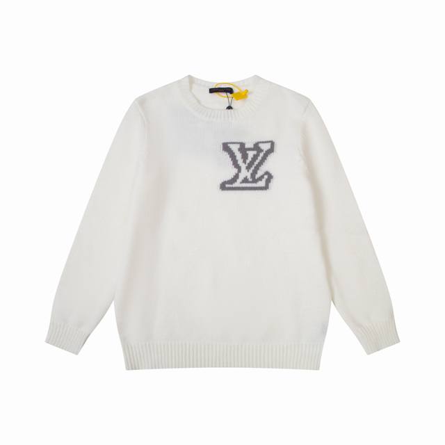 Lv Louis Vuitton's popular jacquard wool knit sweater, Os-style, unisex. The ent