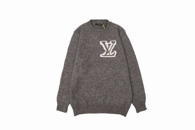 Lv Louis Vuitton's popular jacquard wool knit sweater, Os-style, unisex. The ent