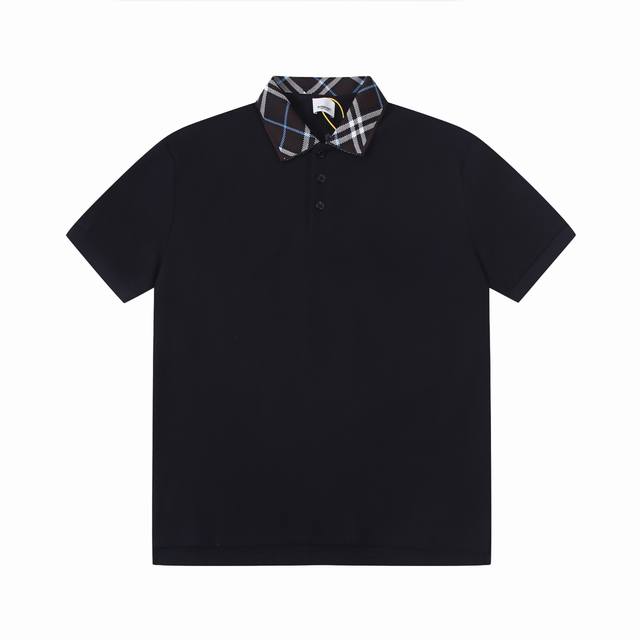 Burberry classic collar plaid design short-sleeved official original one-to-one
