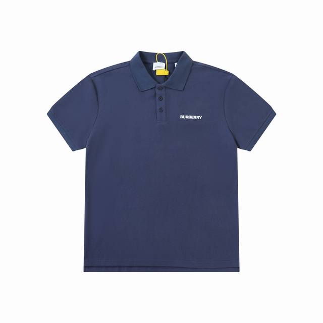 Burberry chain embroidered polo shirt Fabric selection: Customized fabric Made o