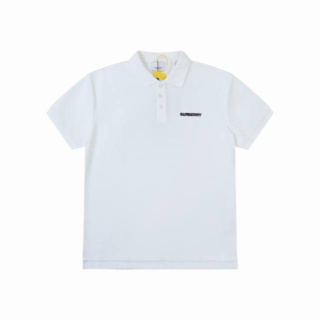 Burberry chain embroidered polo shirt Fabric selection: Customized fabric Made o
