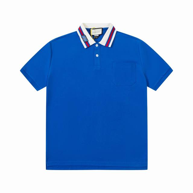 Gucci Gucci Gg chapter embroidered pocket polo shirtOriginal fabric, original cu