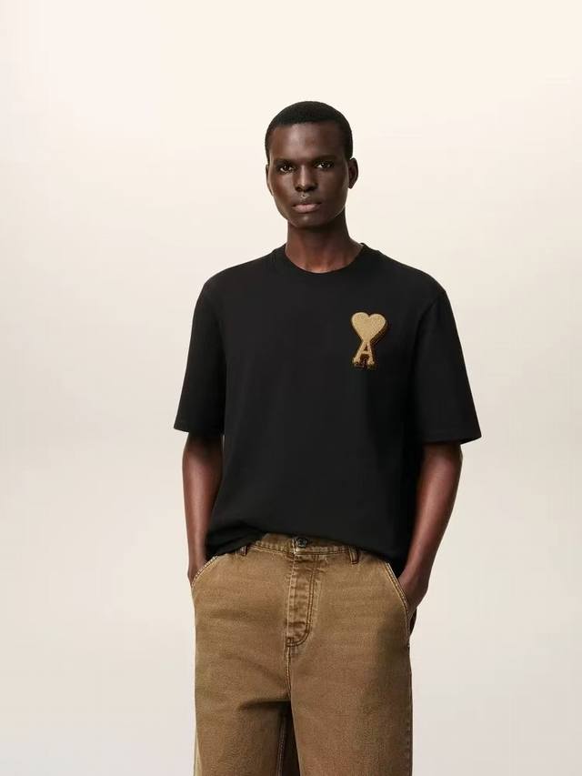 1238# Ami paris 25 new fall/winter arrivals: classic gold Adc towel embroidered