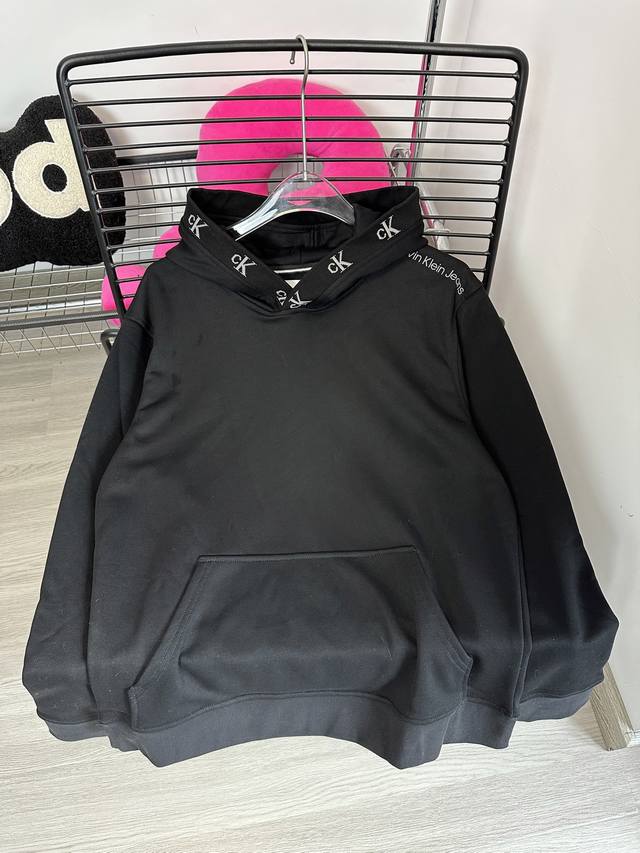 Style number: Hmy187# Ck Classic letter hooded collar with full logo design and