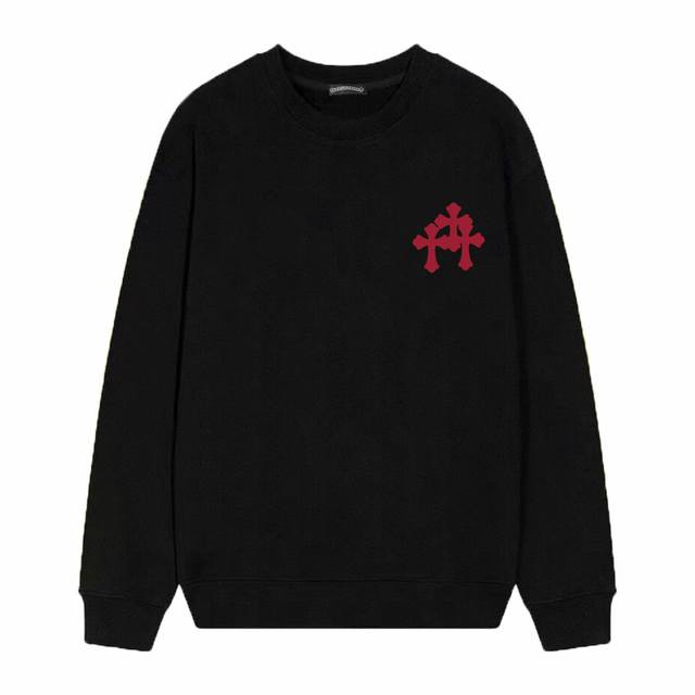 Style No. D36 Chrome Hearts printed round neck terry sweatshirt, fabric upgrade