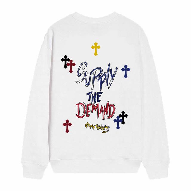 Style number D35 Chrome Hearts printed round neck terry sweatshirt, upgraded fa