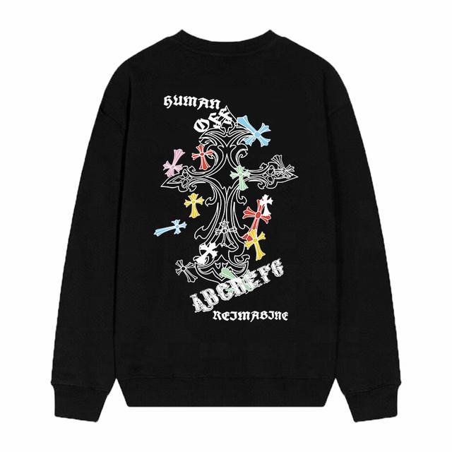 Style No. D27 Chrome Hearts printed round neck terry sweatshirt, upgraded fabri