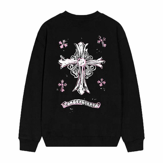 Style No. D23 Chrome Hearts printed round neck terry sweatshirt, upgraded fabri