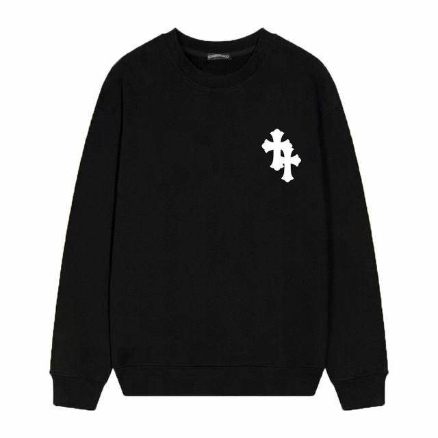 Style No. D19 Chrome Hearts printed round neck terry sweatshirt, fabric upgrade