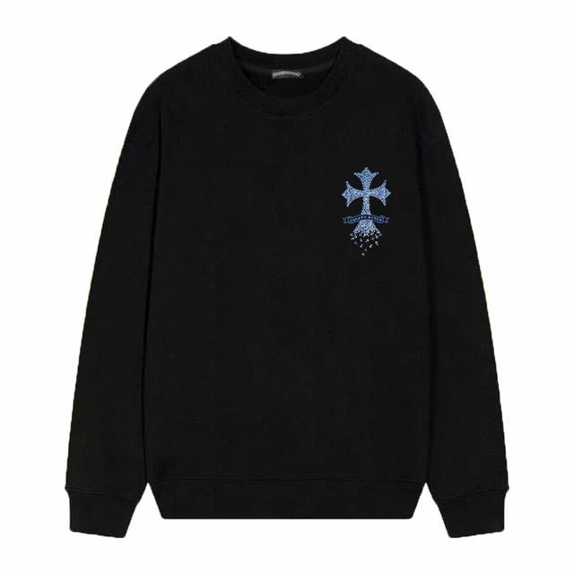 Style No. D02 Chrome Hearts printed round neck terry sweatshirt, upgraded fabri