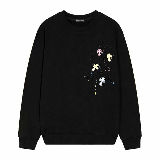 Style No. D01 Chrome Hearts printed round neck terry sweatshirt, exclusive to t