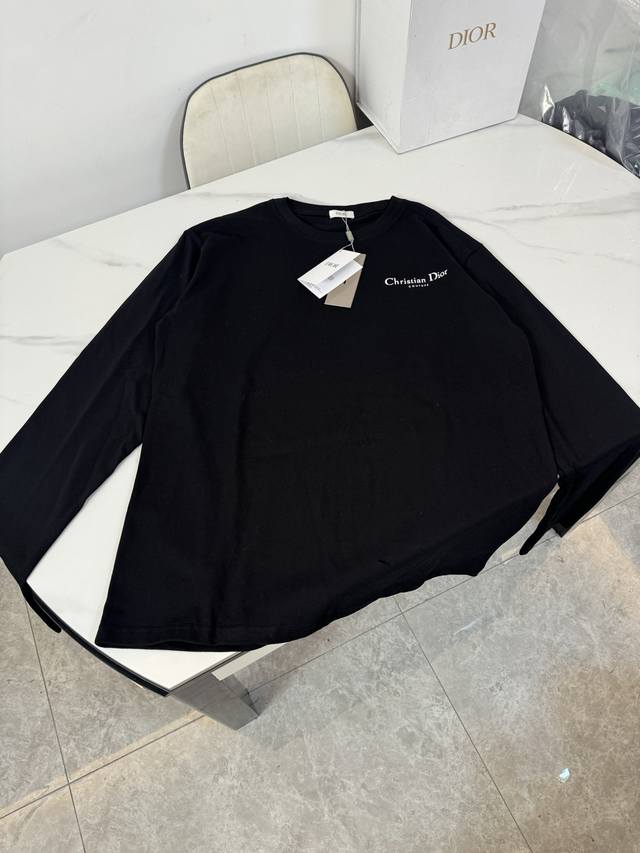 Style number: S102 Dior Ss ripped burnish effect long-sleeved T-shirt with lett