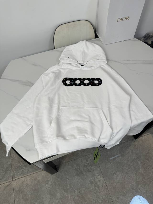 Style number: H014 Goodbrand Gem Color Diamond Long Sleeve Hooded Sweatshirt He