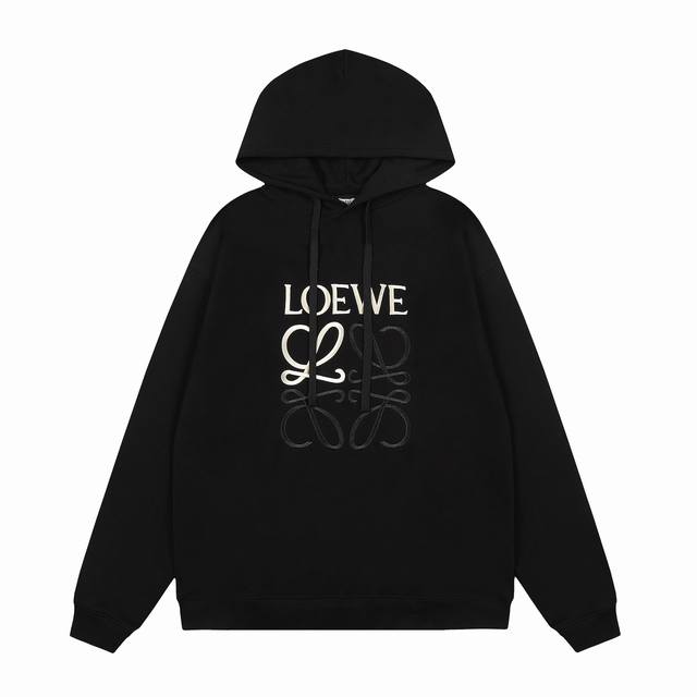 we205# Top OEM quality Loewe 25Ss center letter color matching large logo hooded