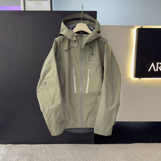 Alpha 6th Generation Series Hard Shell Jacket : Product colors: Orca, Rock Gree