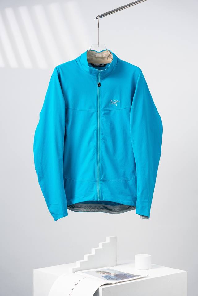 Fat Blue Arcteryx Gamma Jacket M Solid Color Logo Logo Windproof Soft Shell Jac