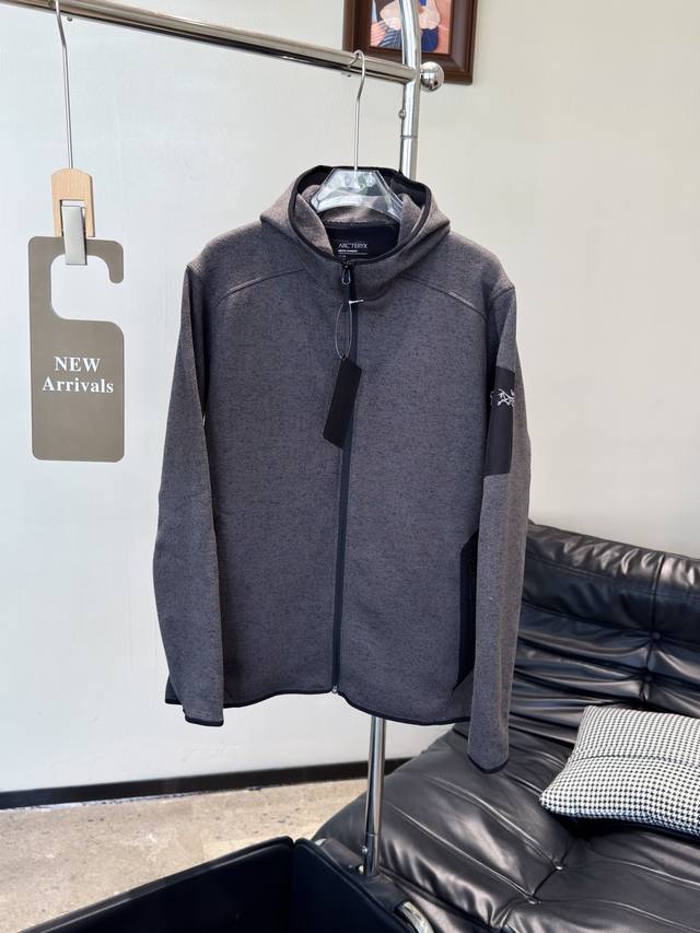 Hooded fleece jacket : Product color: polar white, graphite gray, black gray, s