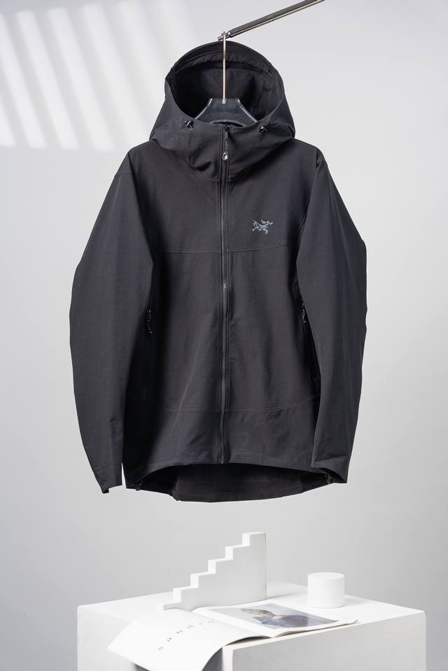 Black Arcteryx Gamma Hoody Logo windproof waterproof breathable hooded jacket